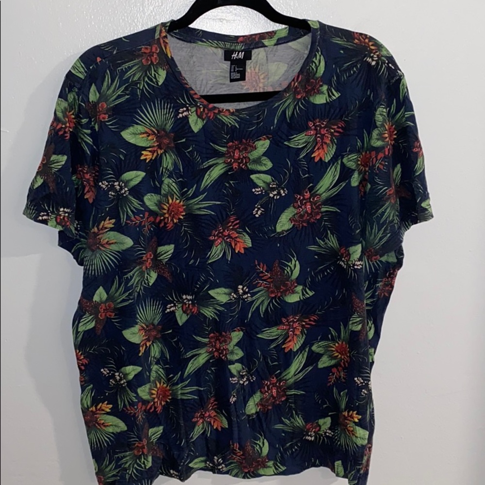 Mens Floral H&M Shirt